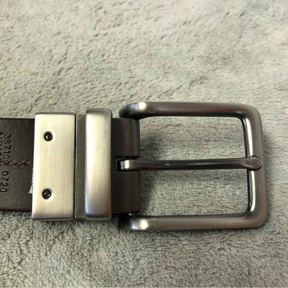 Fossil Black & Brown Leather Reversible Belt Unisex - Picture 2 of 13